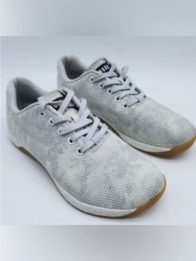 NOBULL Light Grey Camo SuperFabric Trainer - Gum Sole - Women's 8 / Men's 6.5